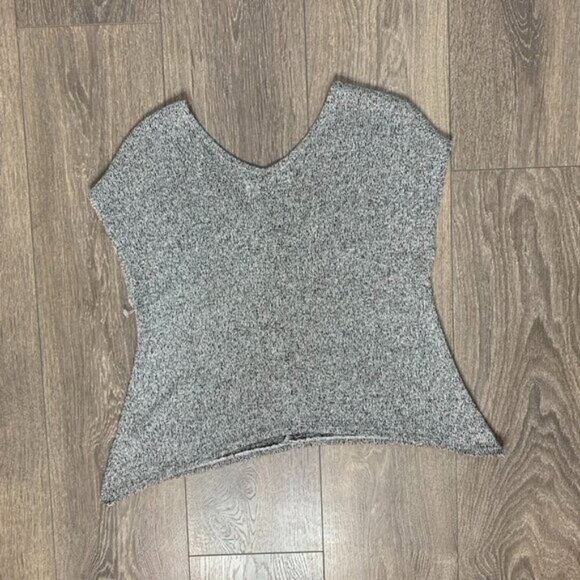 Urban Outfitters Project Social T Top T-shirt Heathered knit V-neck Gray XS - Picture 9 of 16